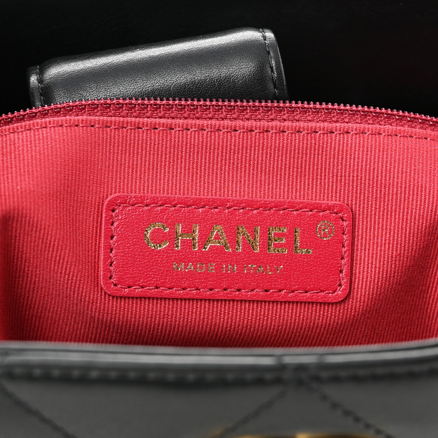 Chanel Calfskin Quilted Framing Chain Hobo Black 6 of 10