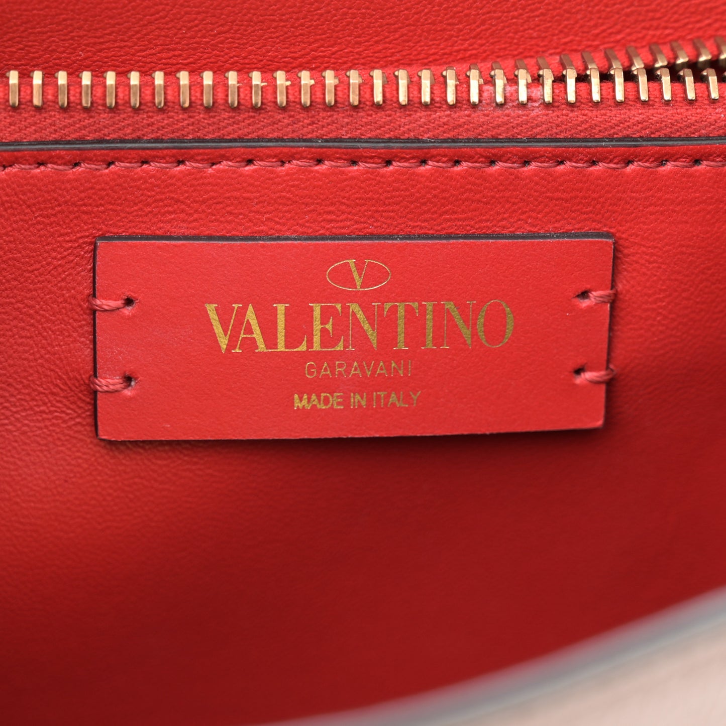 Grainy Calfskin Small VSling Top Handle Bag Clay