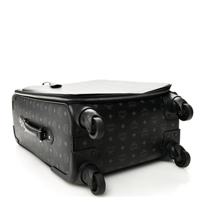 MCM Visetos Small Traveler Trolley Whelled Suitcase Black 3 of 12