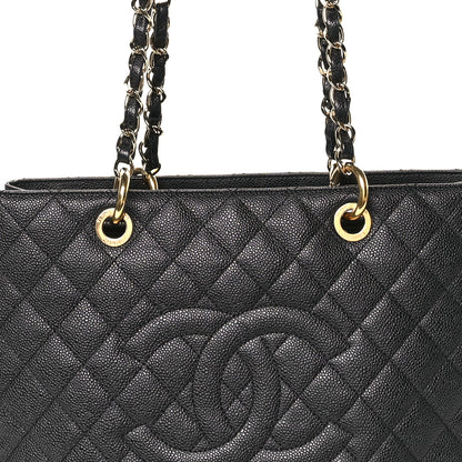 Chanel Caviar Quilted Grand Shopping Tote GST Black 8 of 10