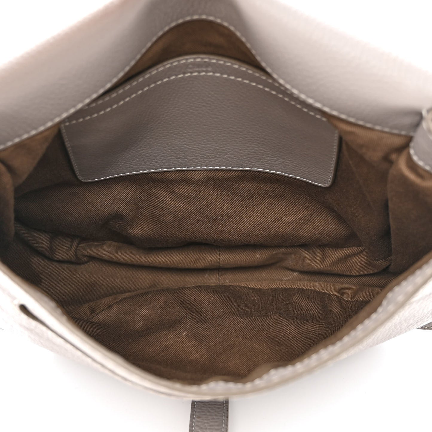 Calfskin Medium Marcie Round Crossbody Bag Cashmere Grey