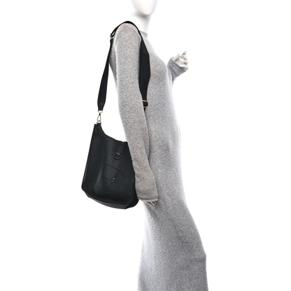 Hermes Taurillon Clemence EVELYNE III PM Black 2 of 10