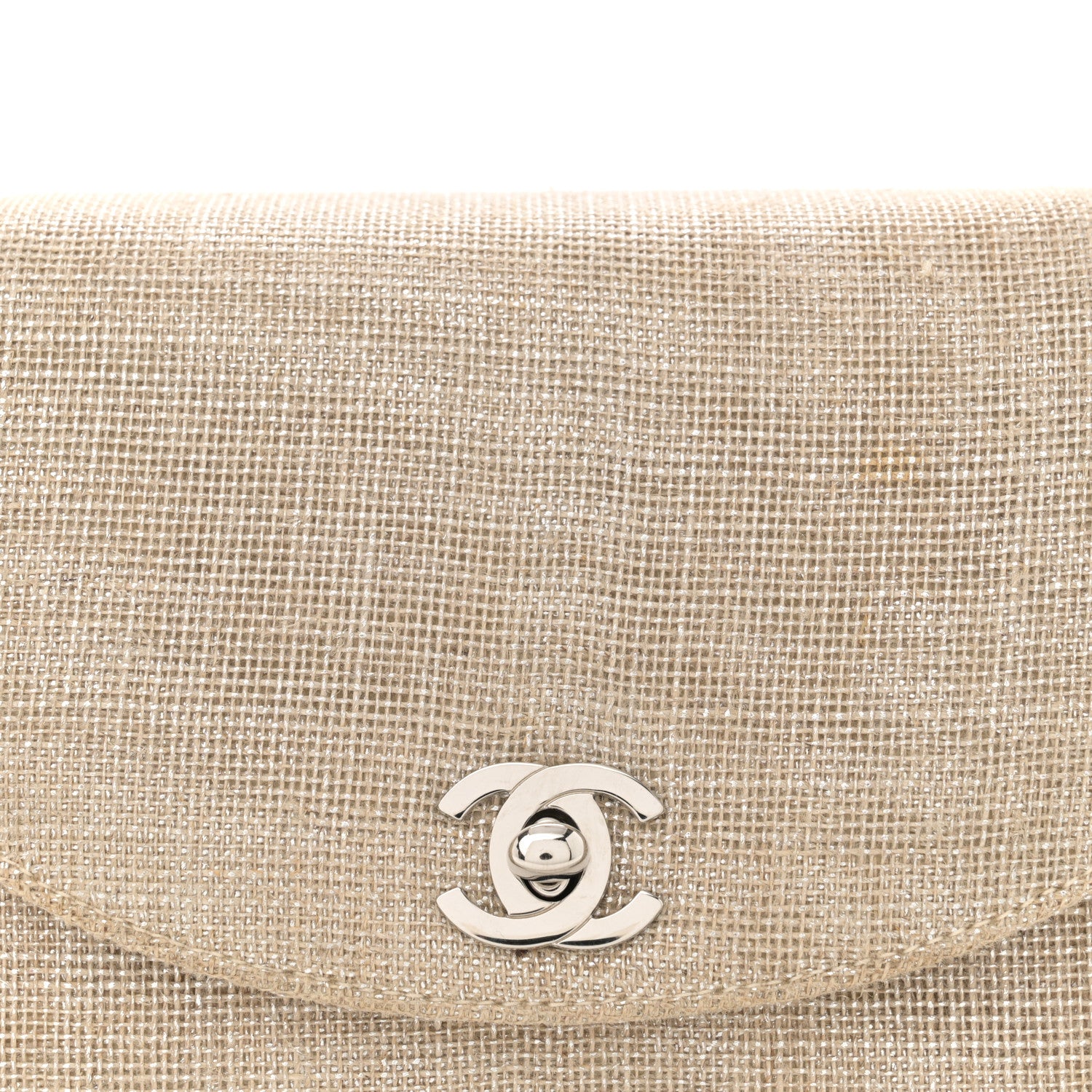 Chanel Iridescent Linen Kelly Flap Gold 7 of 11