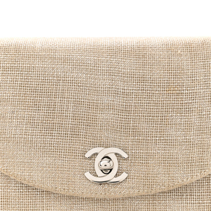 Chanel Iridescent Linen Kelly Flap Gold 7 of 11