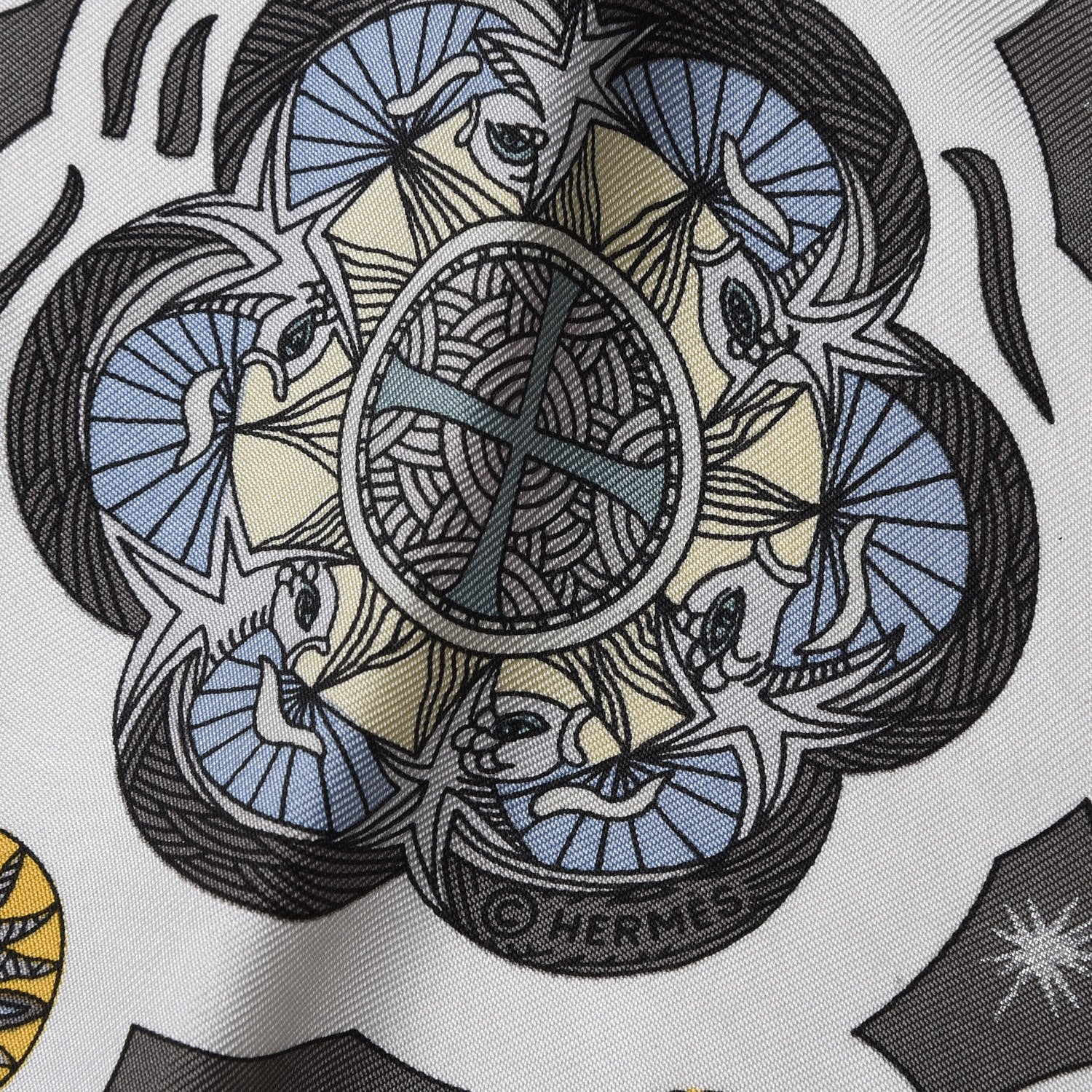 Hermes Silk Le Roy Soleil Scarf 90 7 of 7