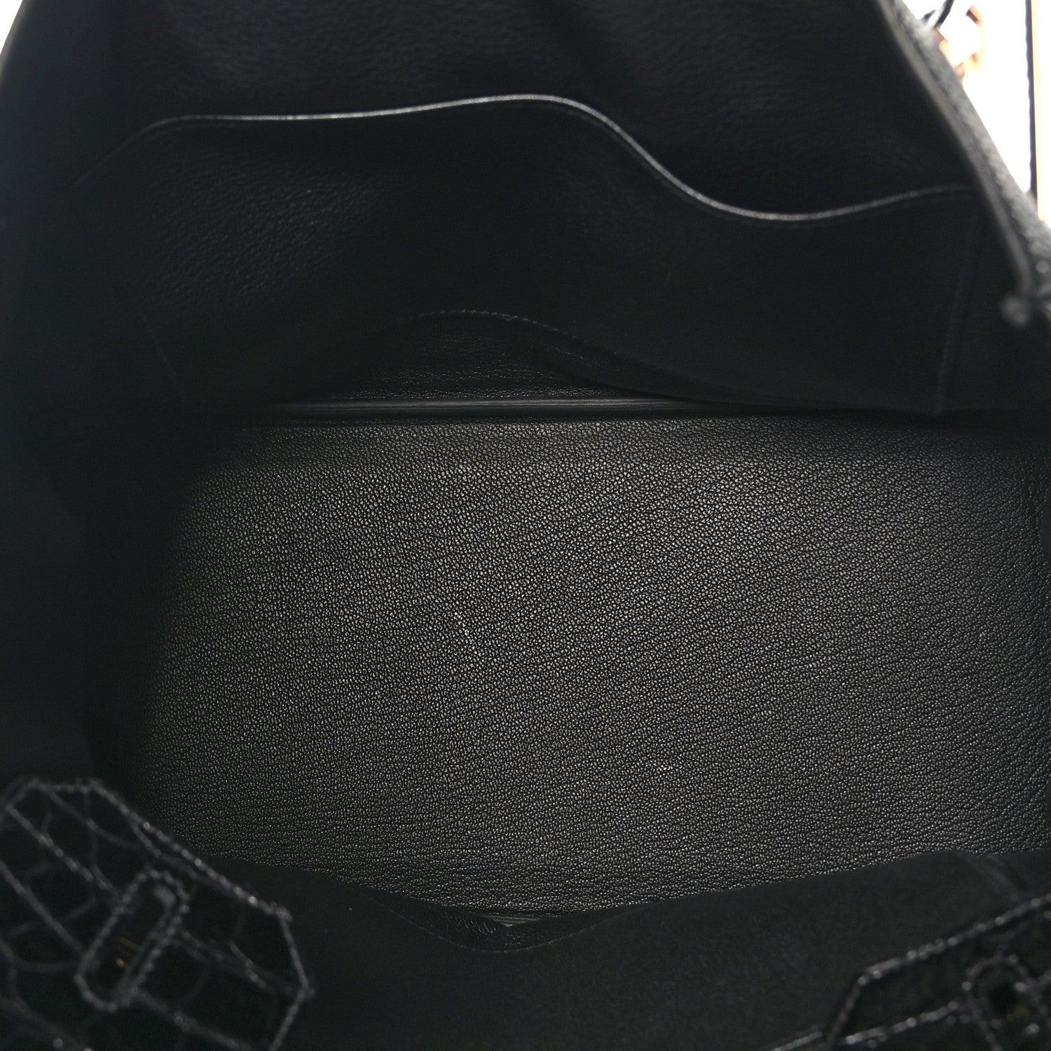 Hermes Togo Shiny Niloticus Crocodile Birkin Touch 30 Black 5 of 11