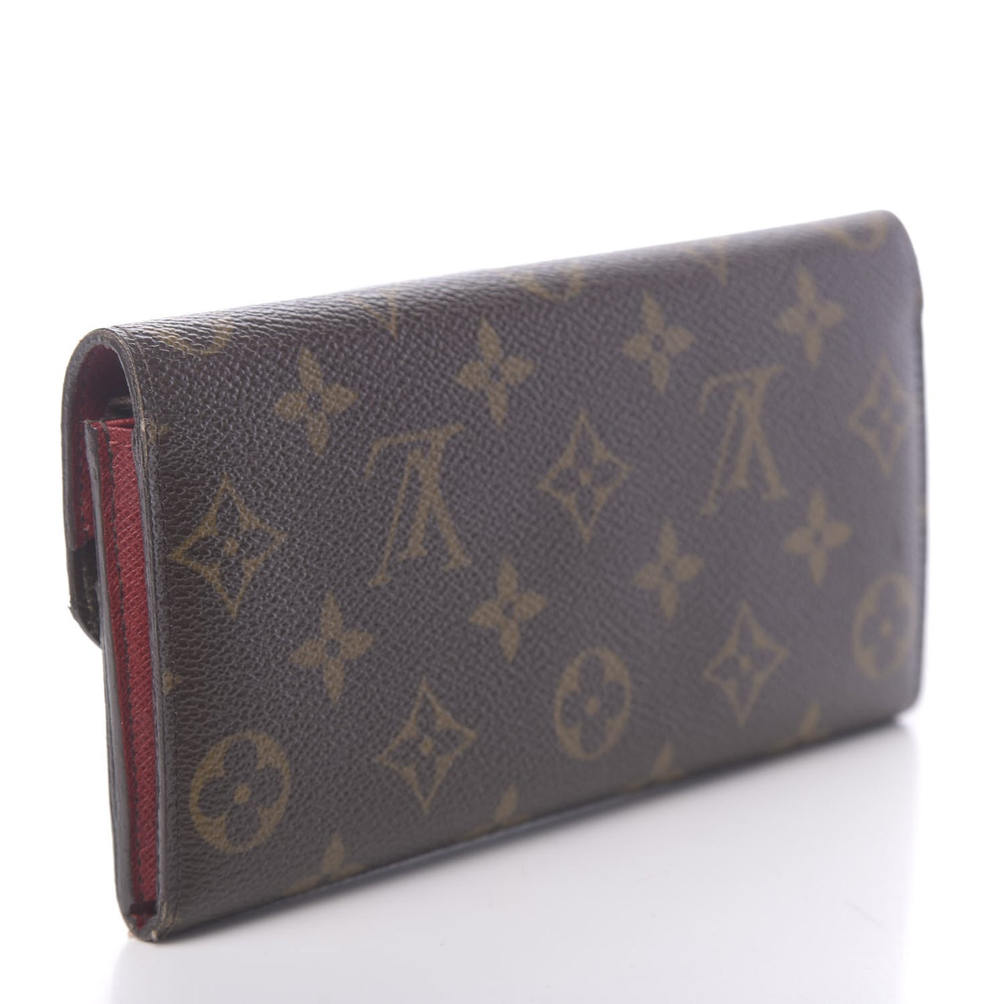 Monogram Emilie Wallet Red