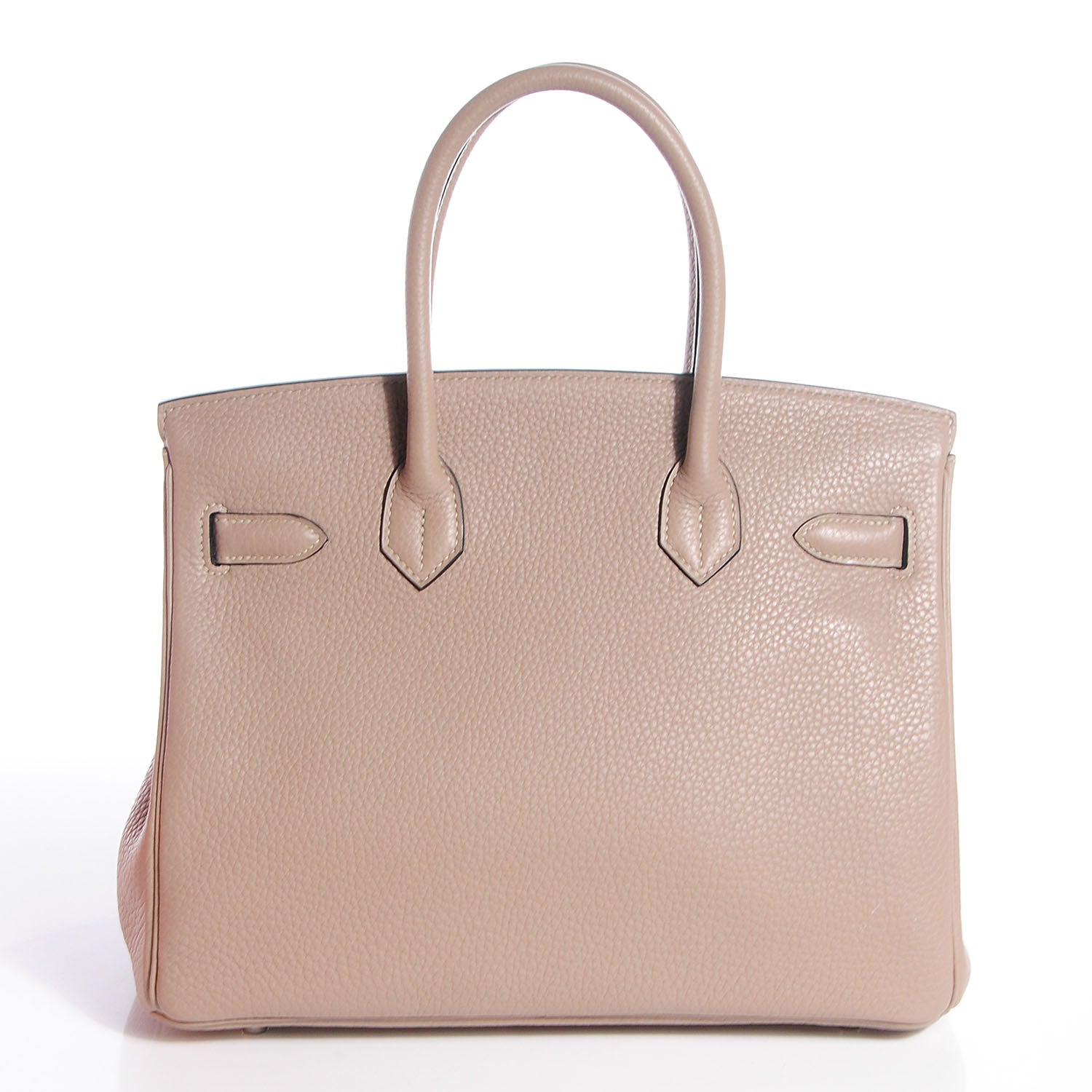 Hermes Taurillon Clemence Horseshoe Birkin 30 Gris Tourterelle and Black 21 of 28