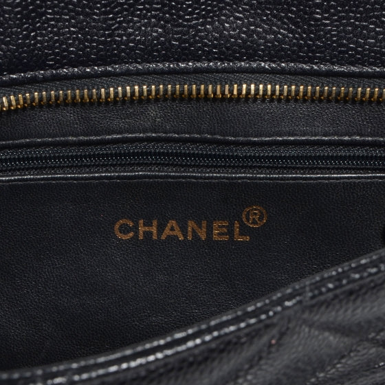 Chanel Caviar Medallion Tote Black 6 of 7