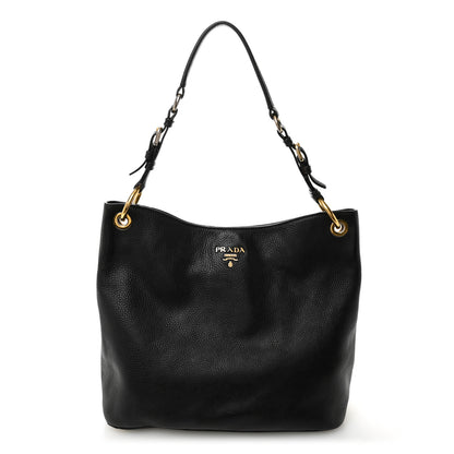 Prada Vitello Daino Hobo Black 1 of 12