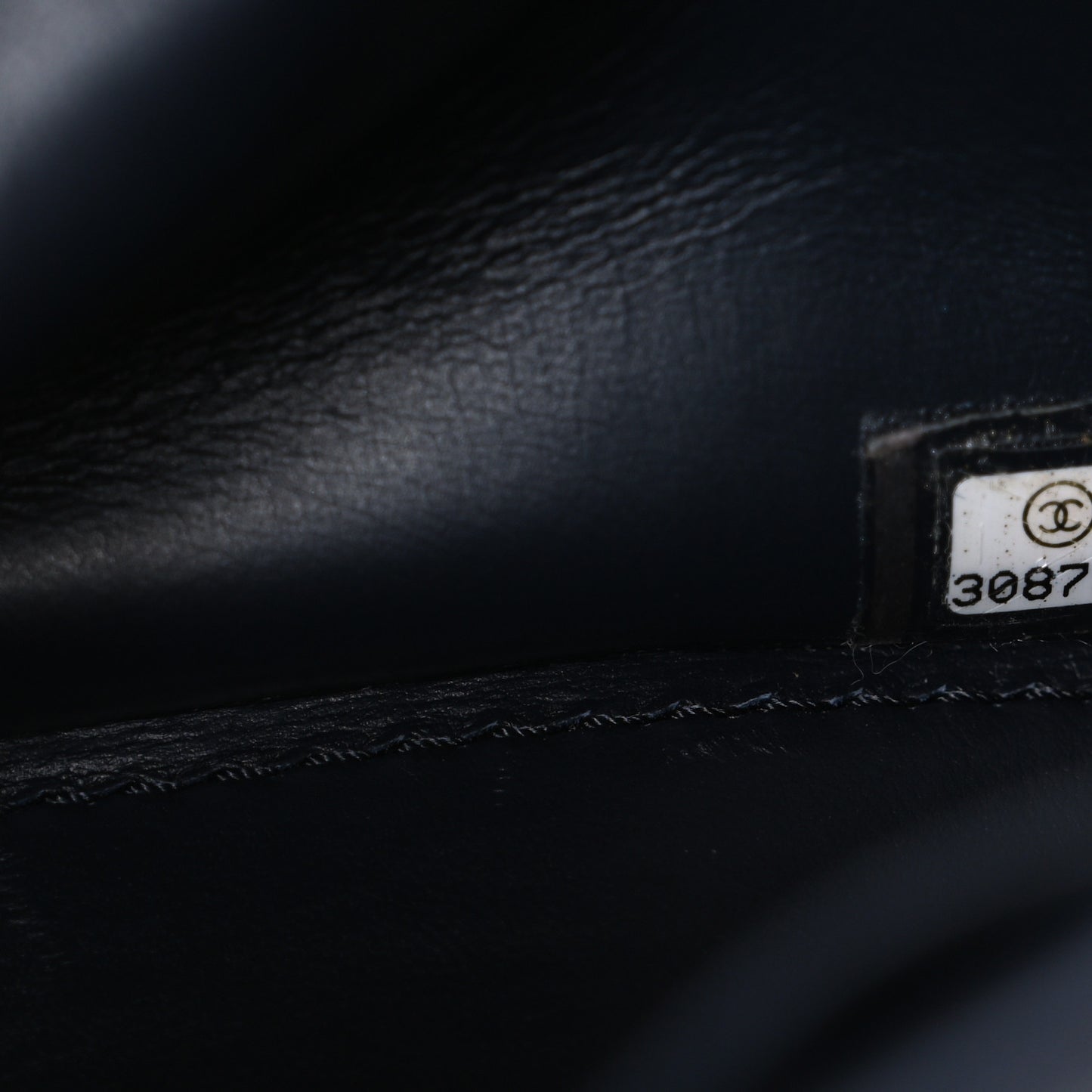 Calfskin Quilted Mini Nailed CC Flap Bag Blue