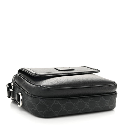 Gucci GG Supreme Monogram Small Crossbody Bag Black 4 of 10