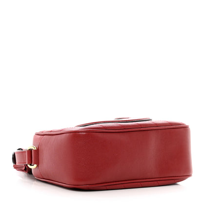 Gucci Sakai Be Green Calfskin Diagonal Stitched Small Blondie Shoulder Bag Rosso 4 of 8