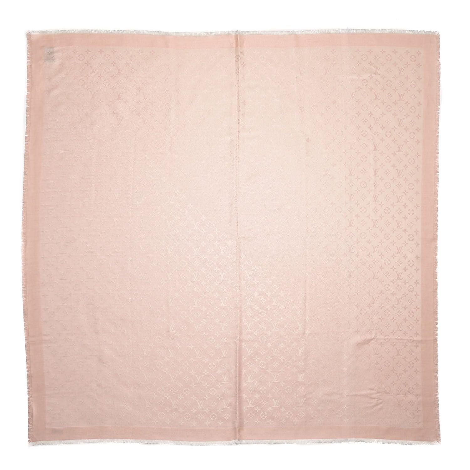 Louis Vuitton Silk Cotton Shine Monogram Sunrise Shawl 1 of 4