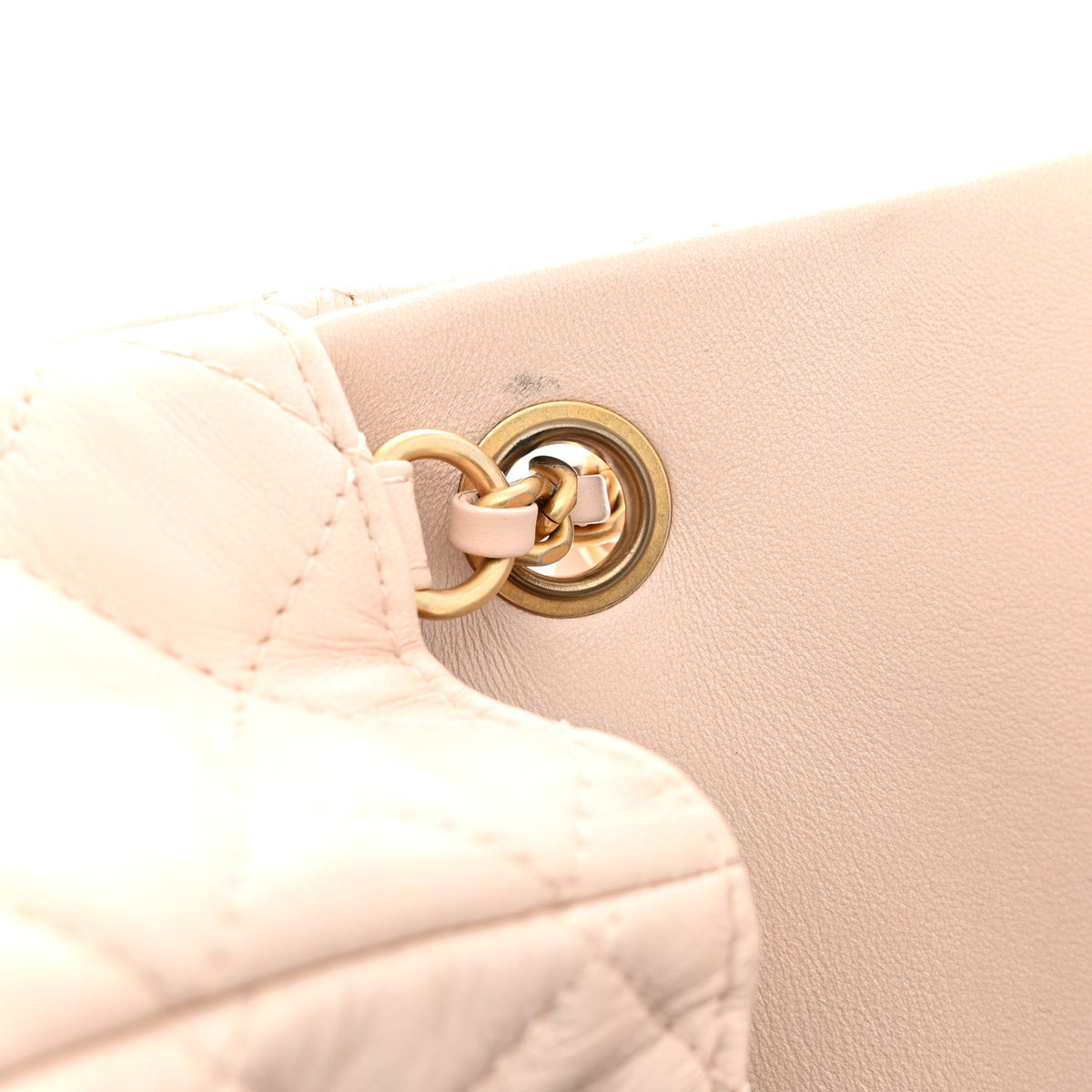 Chanel Lambskin Quilted Mini Rectangular Pearl Crush Flap Light Beige 11 of 12