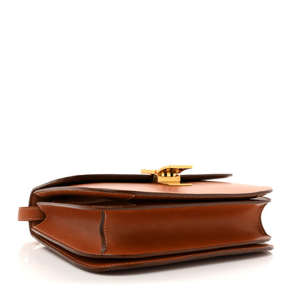 Celine Natural Calfskin Medium Classic Box Flap Bag Tan 4 of 13