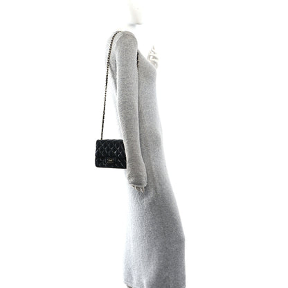 Chanel Lambskin Quilted Mini Square Flap Black 2 of 12