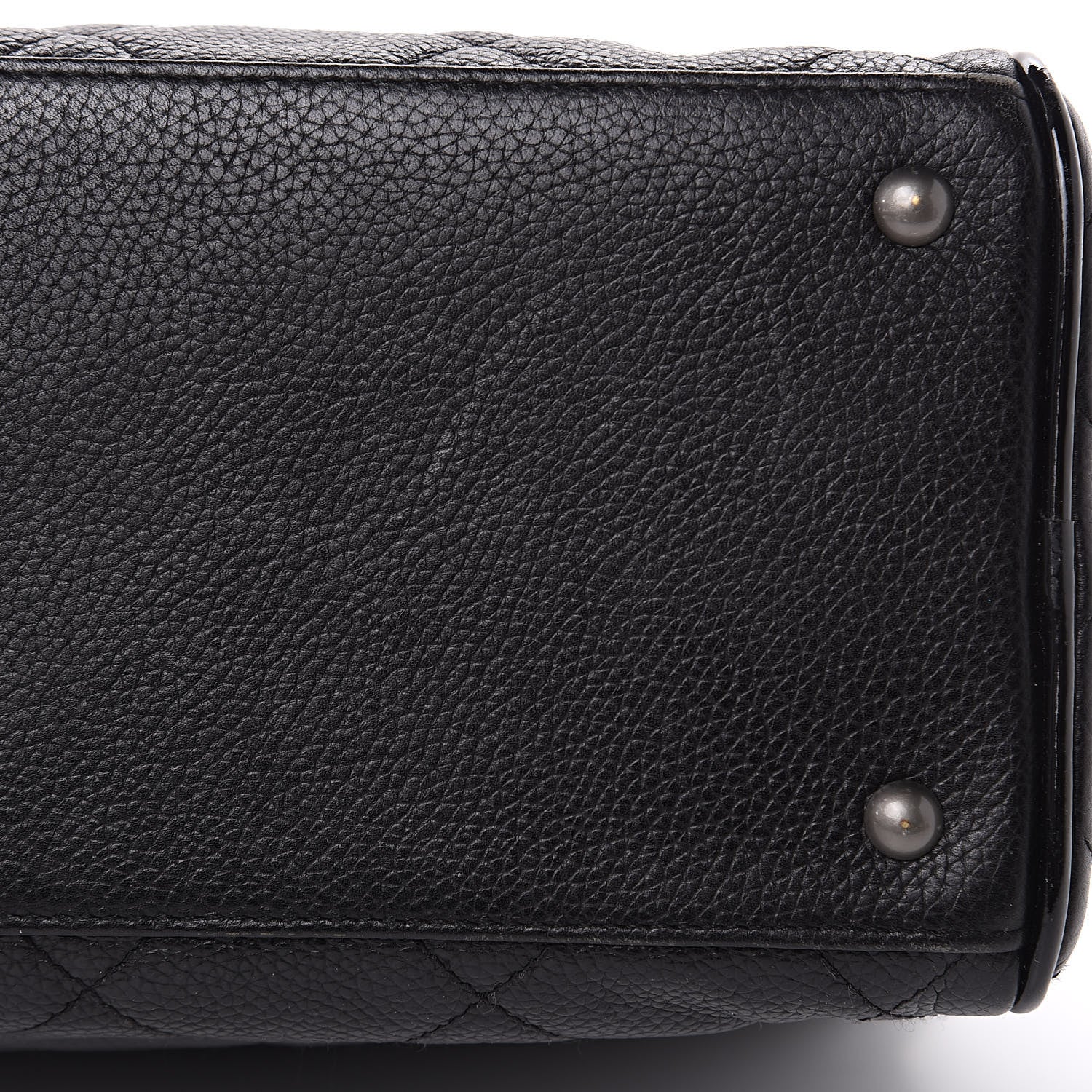 Chanel Caviar Patent Quilted Large Bowler Black 11 of 15
