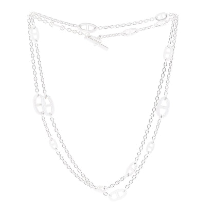Hermes Sterling Silver Farandole Necklace 120 3 of 6