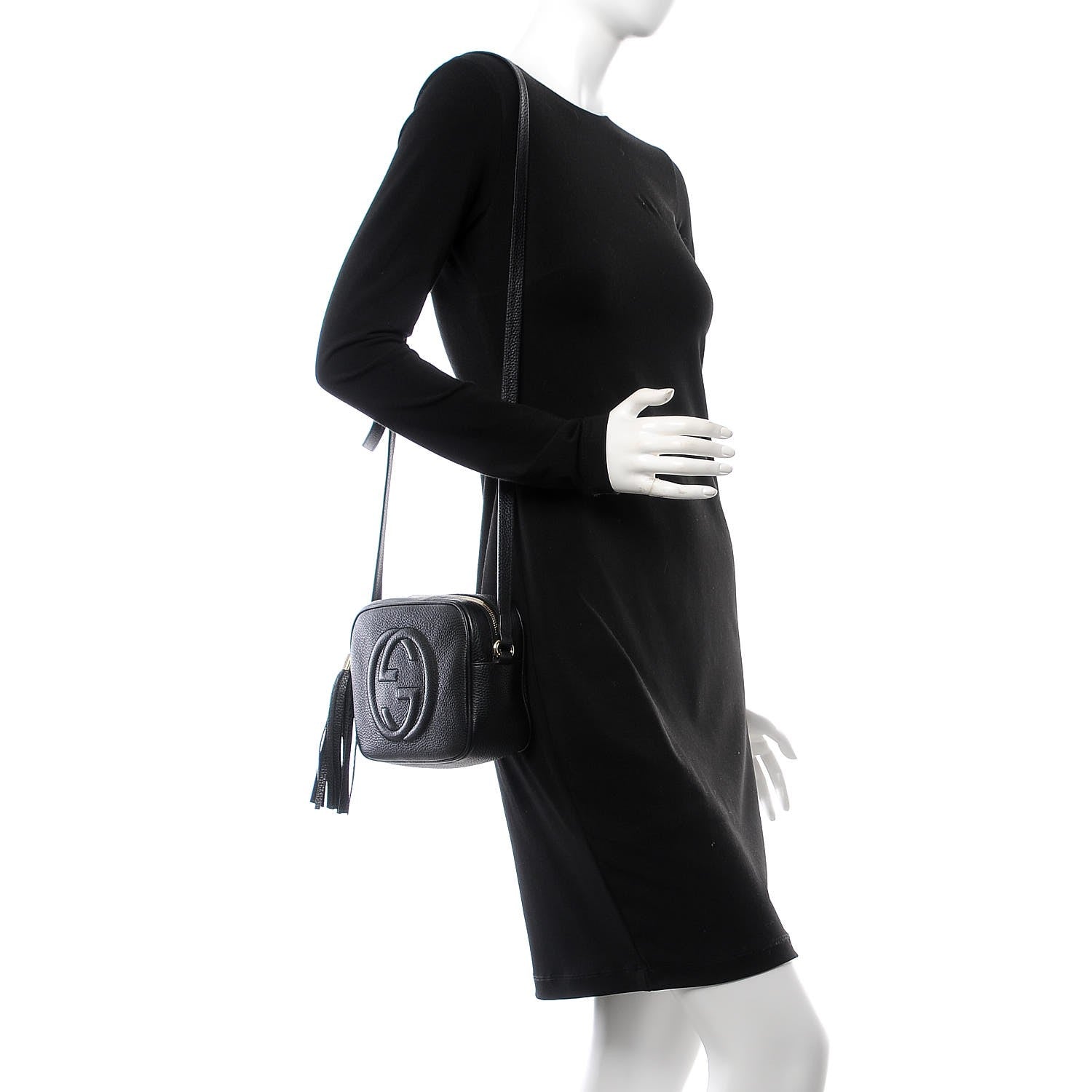 Gucci Pebbled Calfskin Small Soho Disco Bag Black 2 of 8