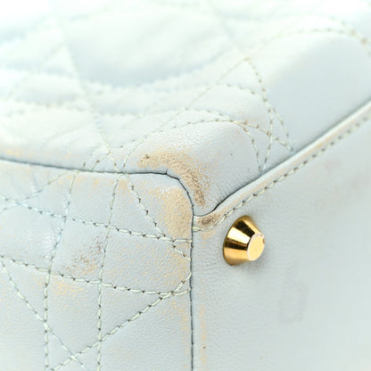 Christian Dior Lambskin Cannage Mini Lady Dior Light Blue 12 of 29