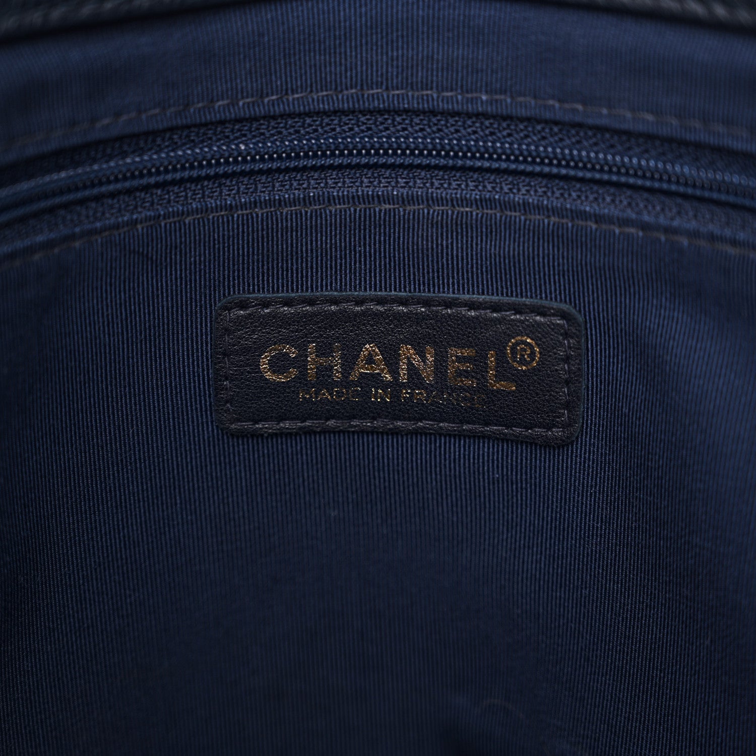 Chanel Caviar Shopping Tote Navy 6 of 18