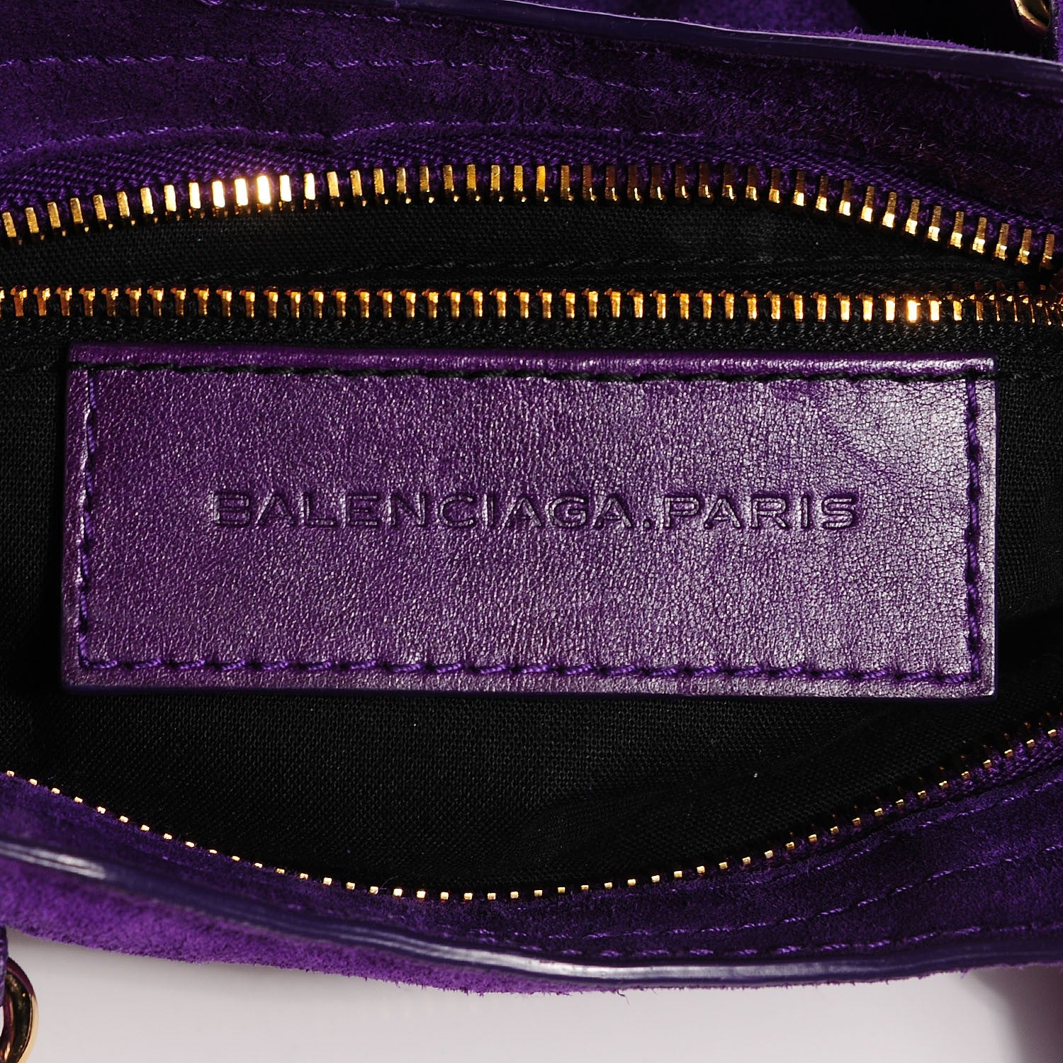 Balenciaga Baby Daim Suede Giant 12 Gold Hardware Mini City Ultraviolet 7 of 14