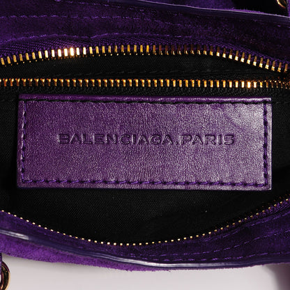Balenciaga Baby Daim Suede Giant 12 Gold Hardware Mini City Ultraviolet 7 of 14