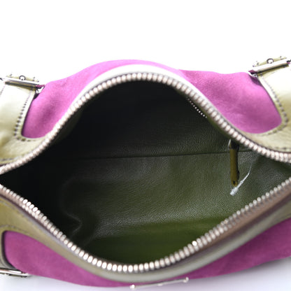 Prada Suede Shoulder Bag Purple 4 of 4