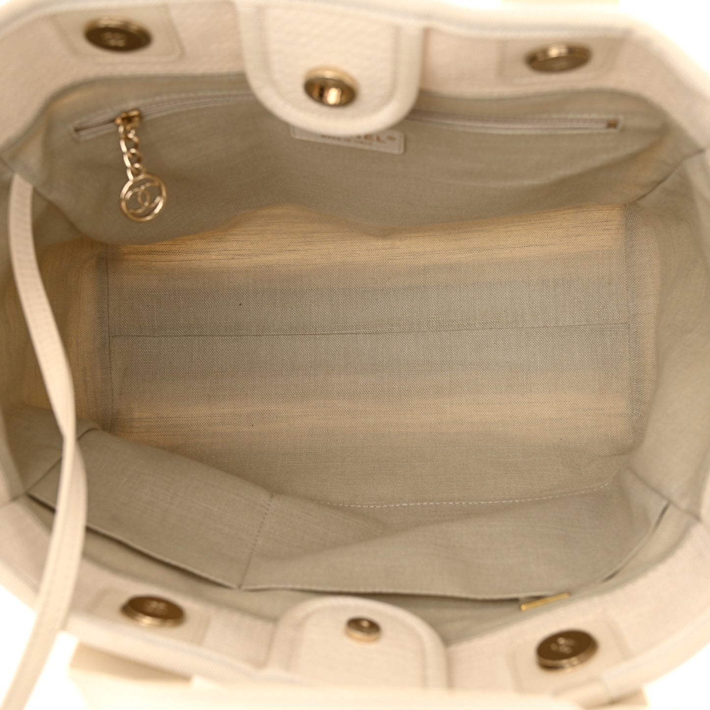 Mixed Fibers Medium Deauville Tote White