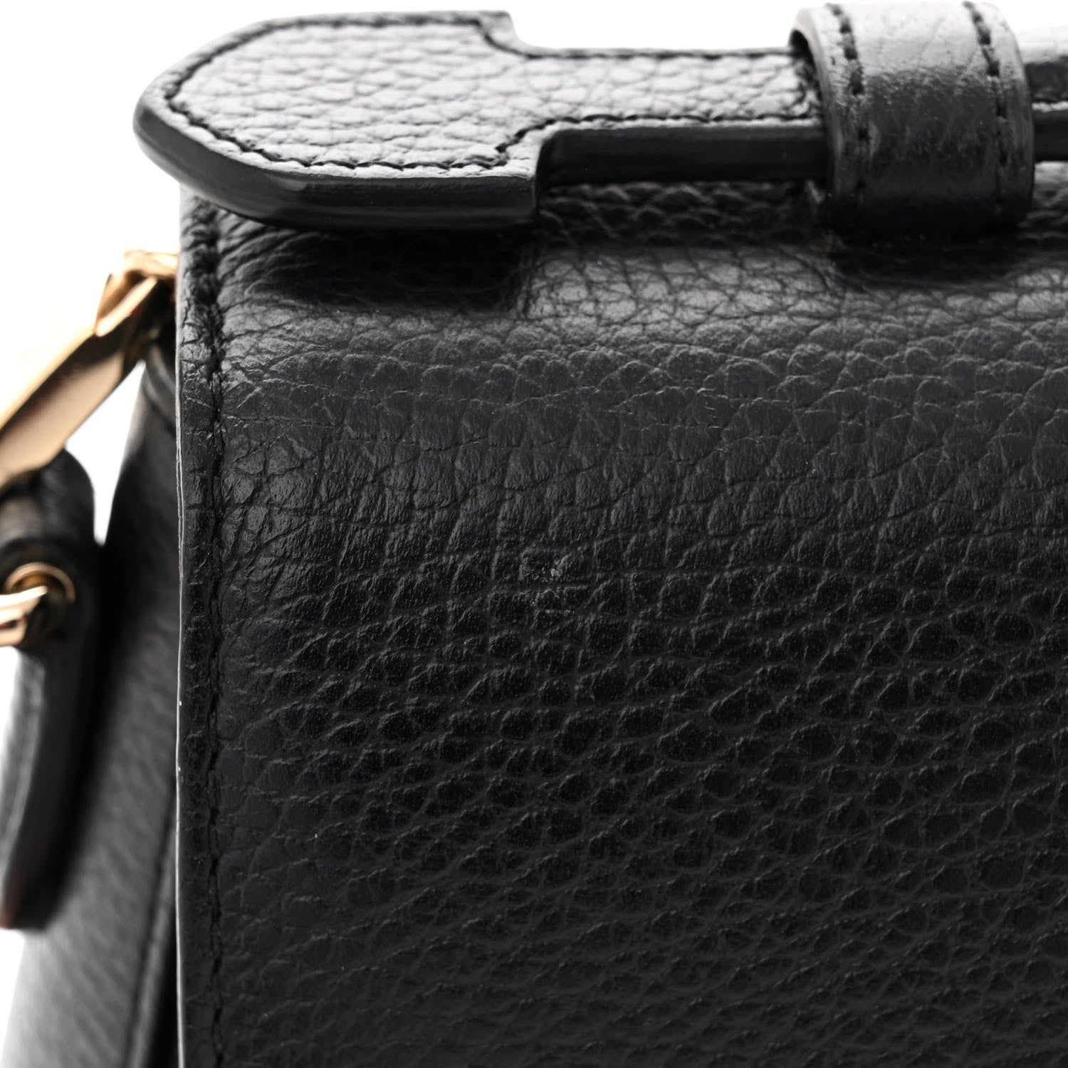 Gucci Dollar Calfskin Interlocking G Top Handle Shoulder Bag Black 13 of 13