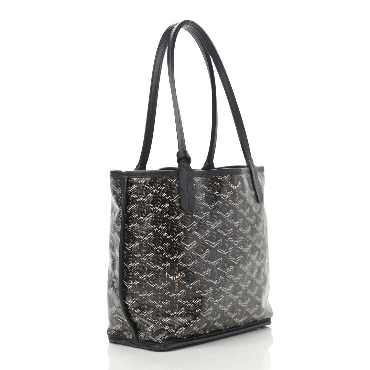 Goyardine Reversible Mini Anjou Black