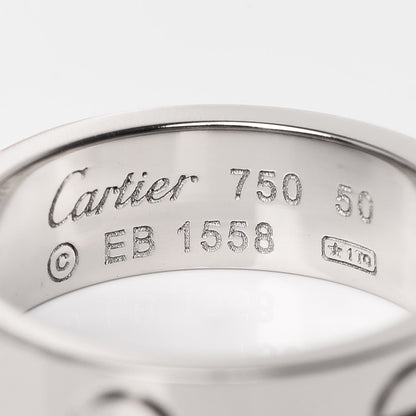 Cartier 18K White Gold 5.5mm LOVE Ring 50 5.25 4 of 4