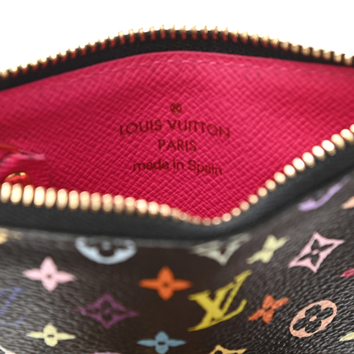 Monogram Multicolor Key Pouch Black Grenade