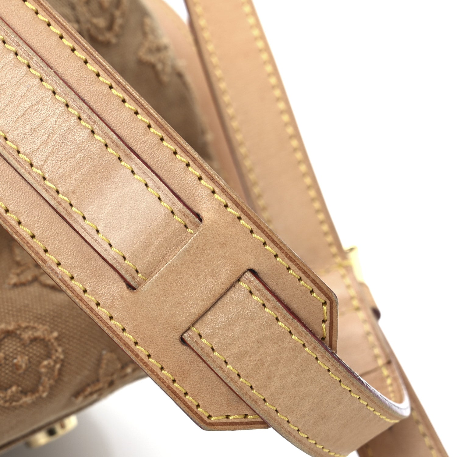 Louis Vuitton Denim Monogram Stone Speedy Bandouliere 35 Caramel 13 of 13