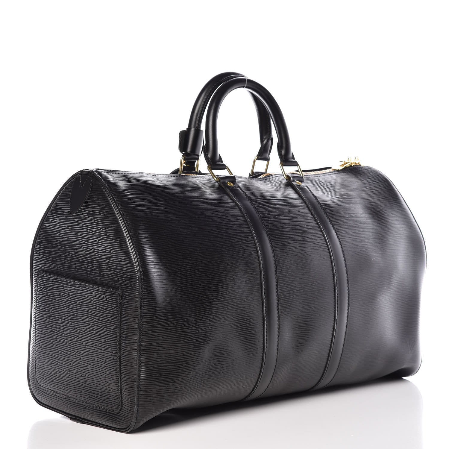 Louis Vuitton Epi Keepall 45 Black 3 of 11