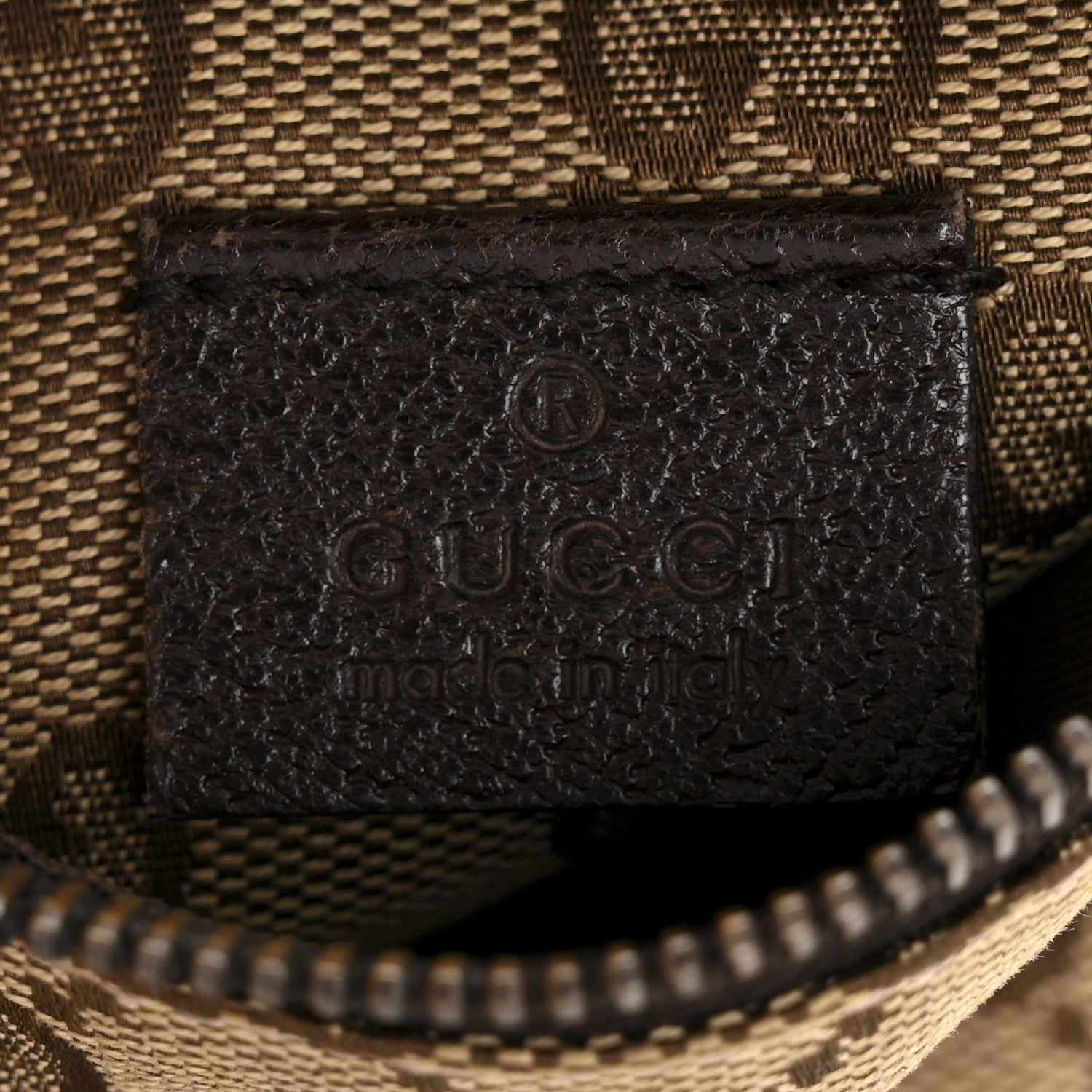 Gucci GG Monogram Double Pocket Belt Bag Dark Brown 6 of 12