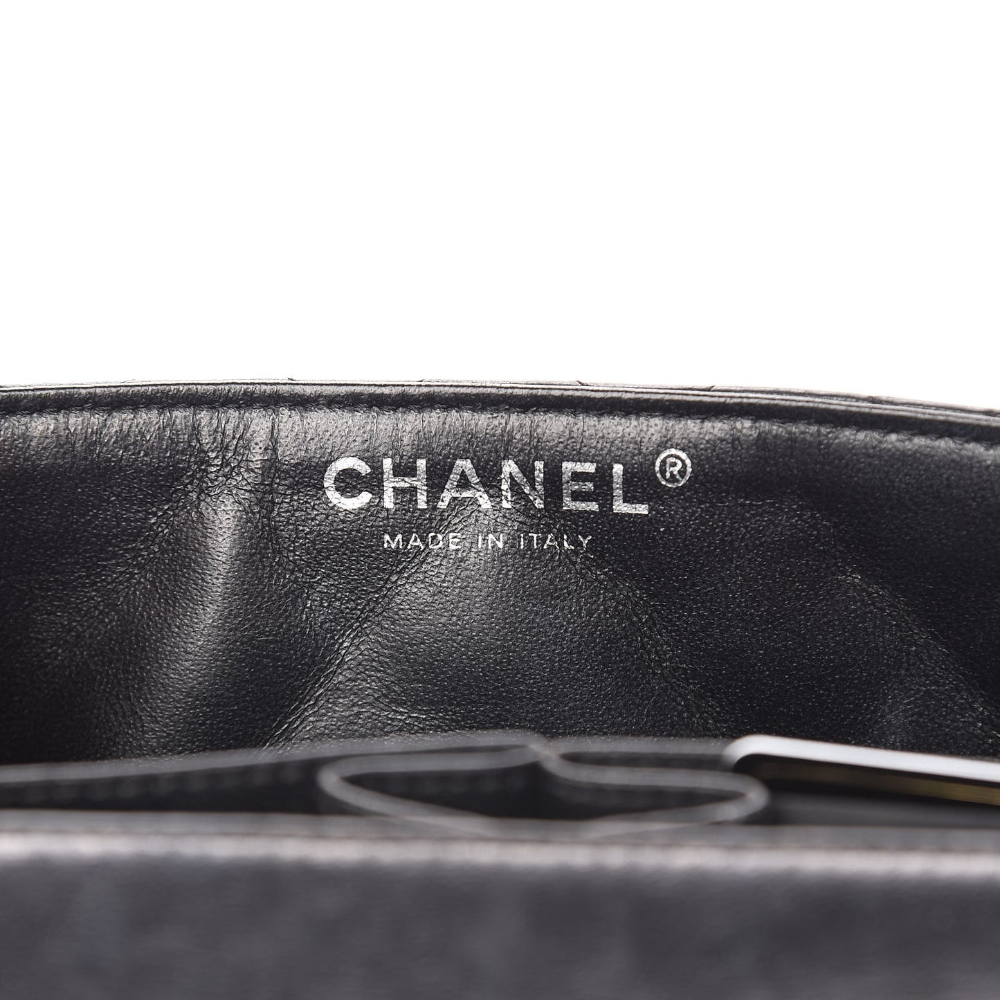 Lambskin Quilted East West Flap Black