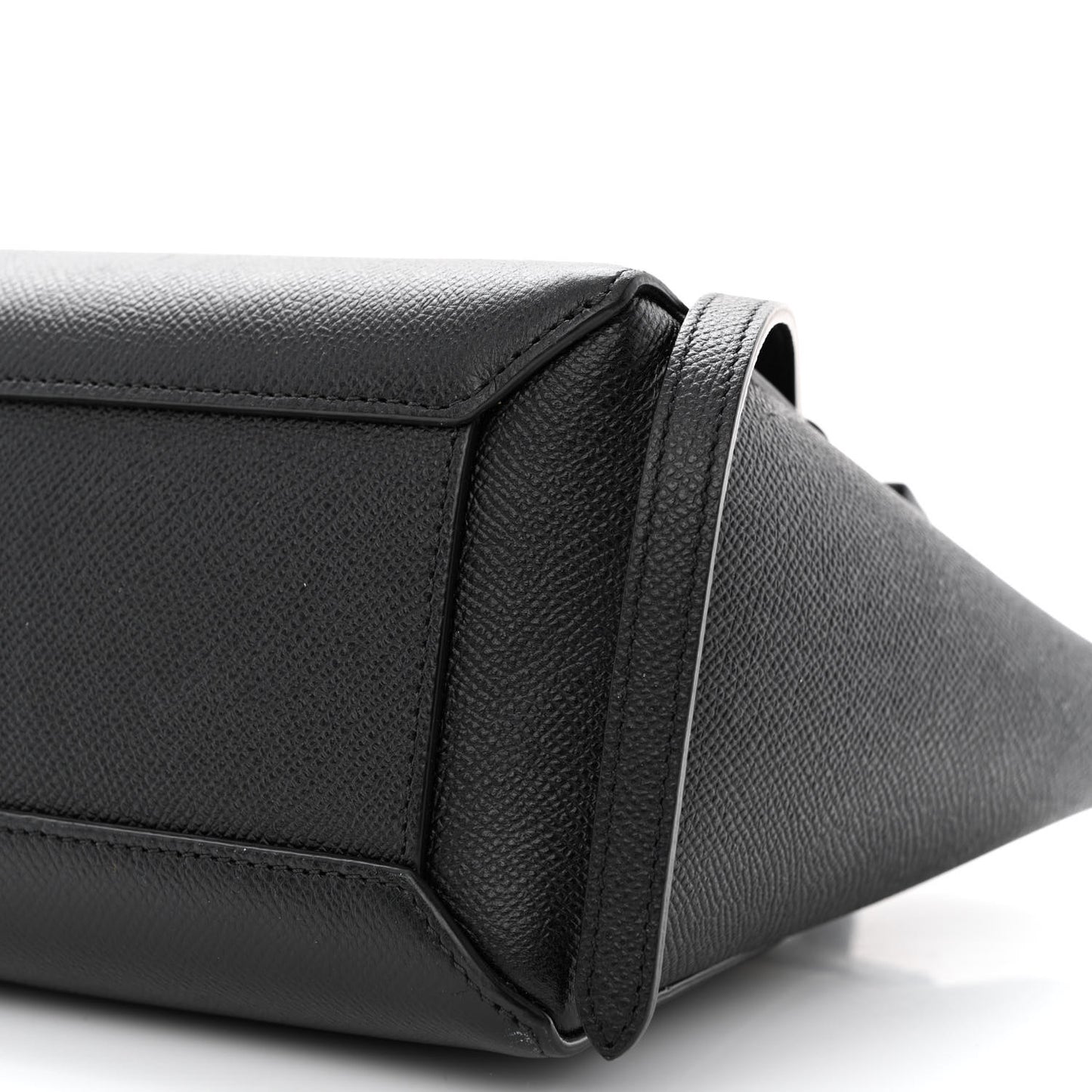 Grained Calfskin Nano Belt Bag Black