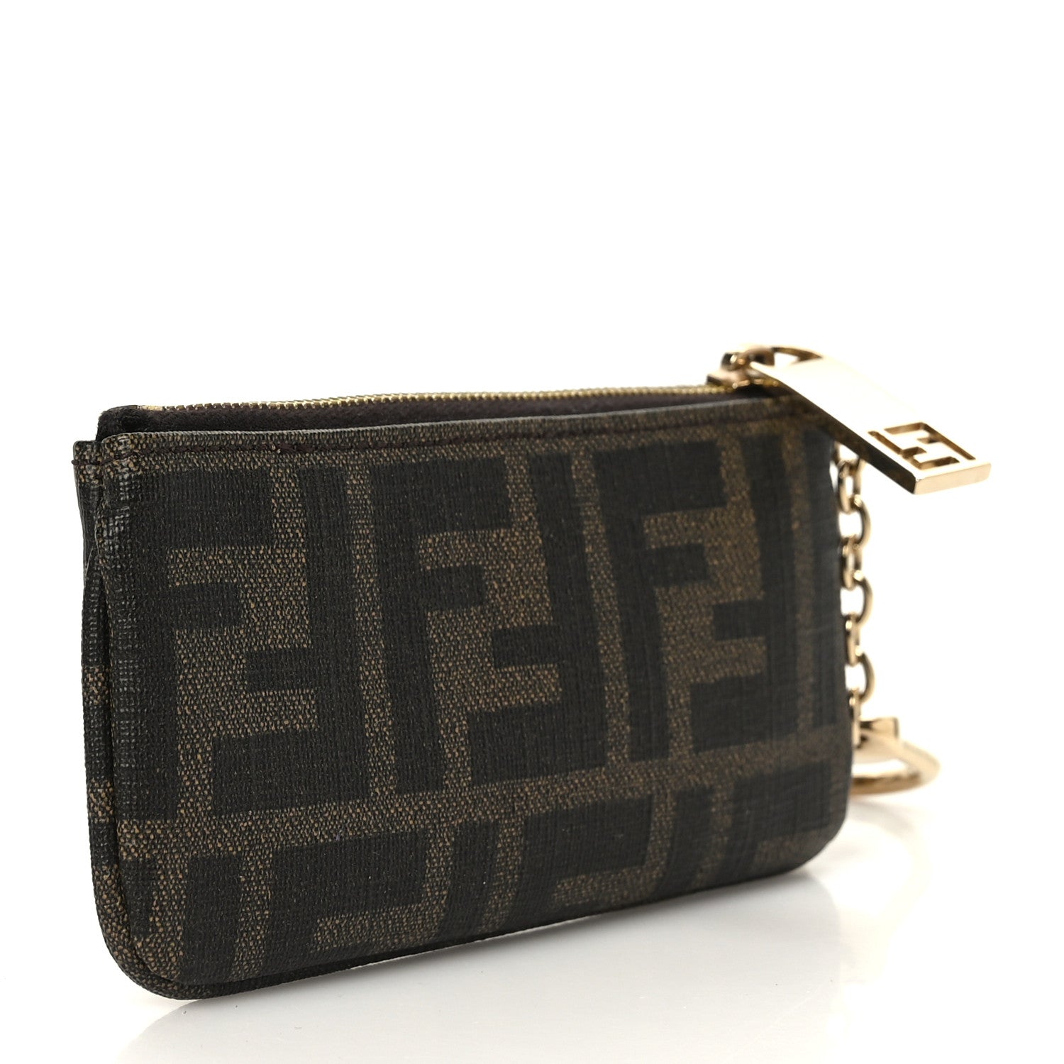 Fendi Zucca Spalmati Coin Pouch Key Case Tobacco 3 of 7