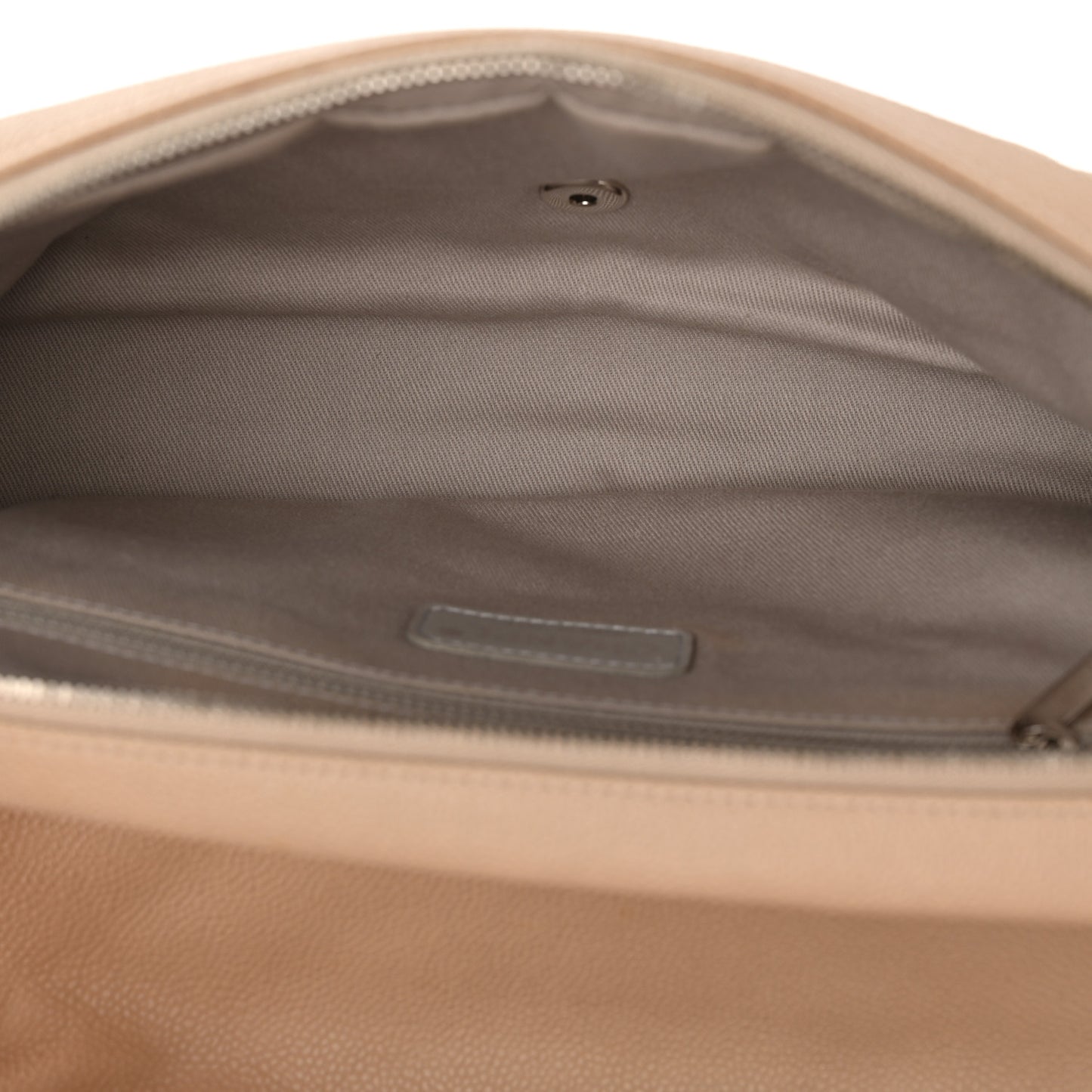 Caviar Quilted Jumbo Easy Flap Beige