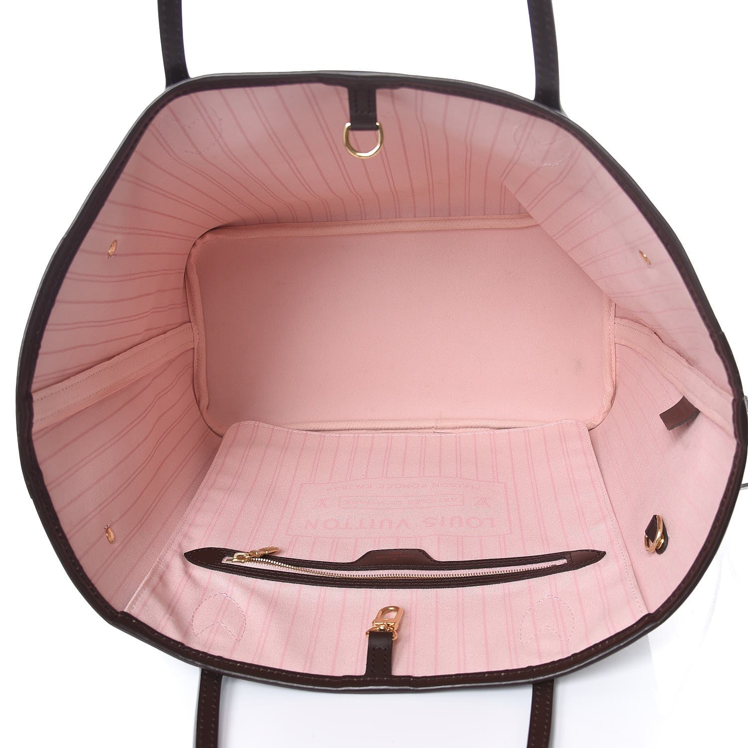 Louis Vuitton Damier Ebene Neo Neverfull MM Rose Ballerine 5 of 8