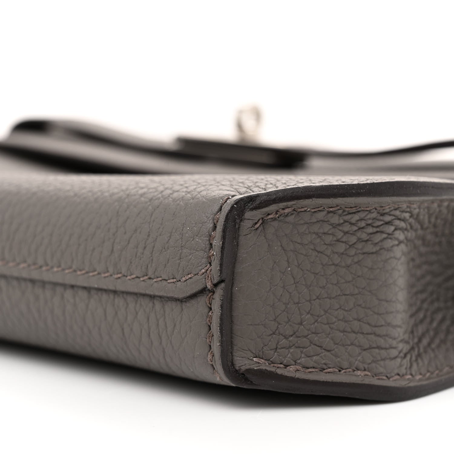 Hermes Togo Kelly Depeches 25 Pouch Etain 10 of 12