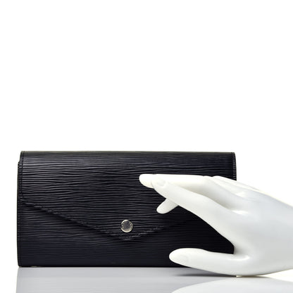 Louis Vuitton Epi Sarah Wallet NM Black 2 of 6