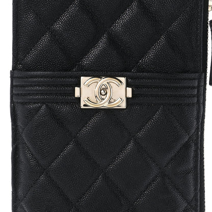 Chanel Caviar Quilted Boy iPhone Pouch Black 7 of 12