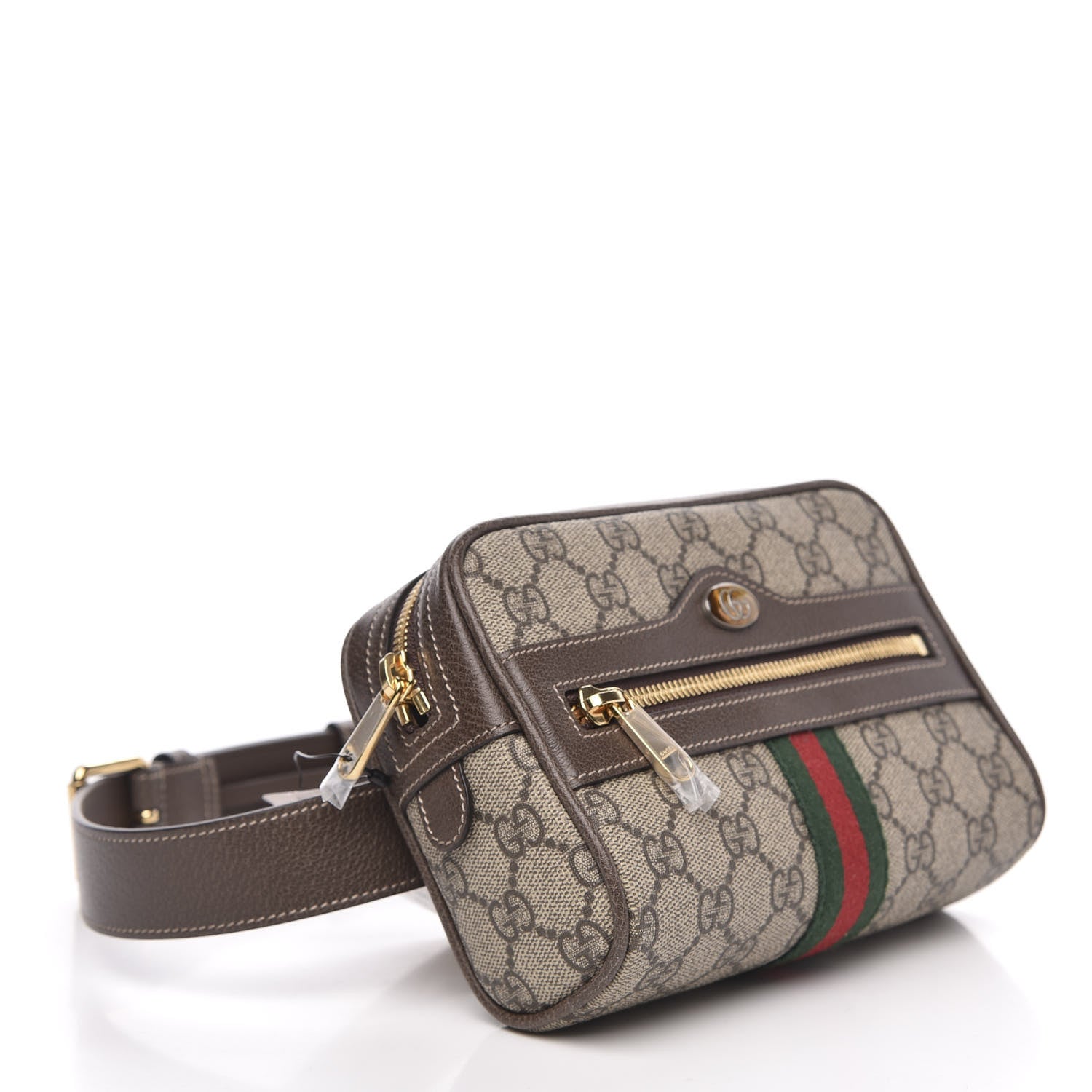 Gucci GG Supreme Monogram Web Small Ophidia Belt Bag 85 34 Dark Brown 4 of 10