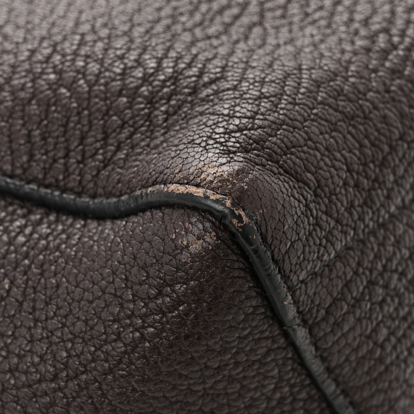 Soft Grained Calfskin Sangle Bucket Bag Ecorce