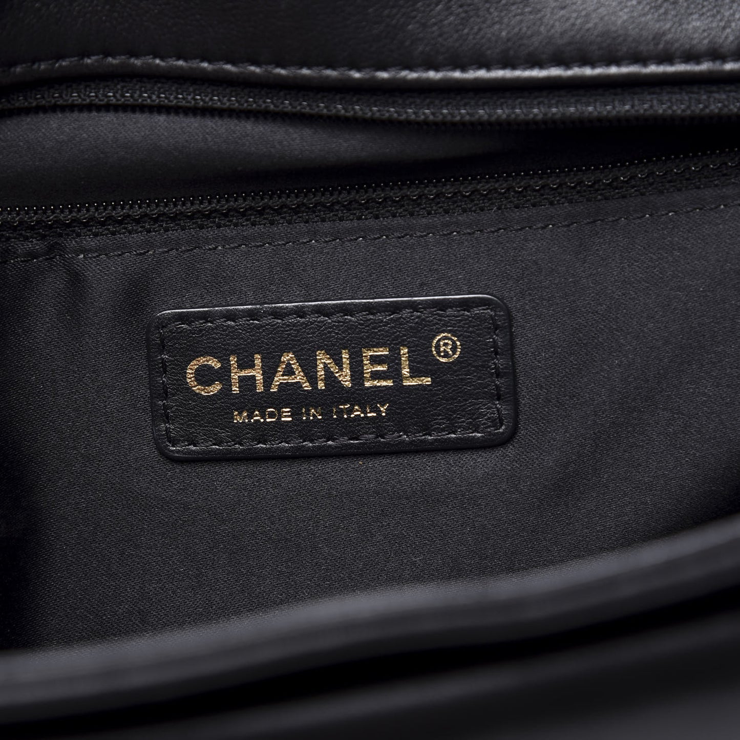 Lambskin Quilted Large Now and Forever Flap Black