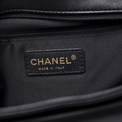 Chanel Lambskin Quilted Large Now and Forever Flap Black 7 of 10