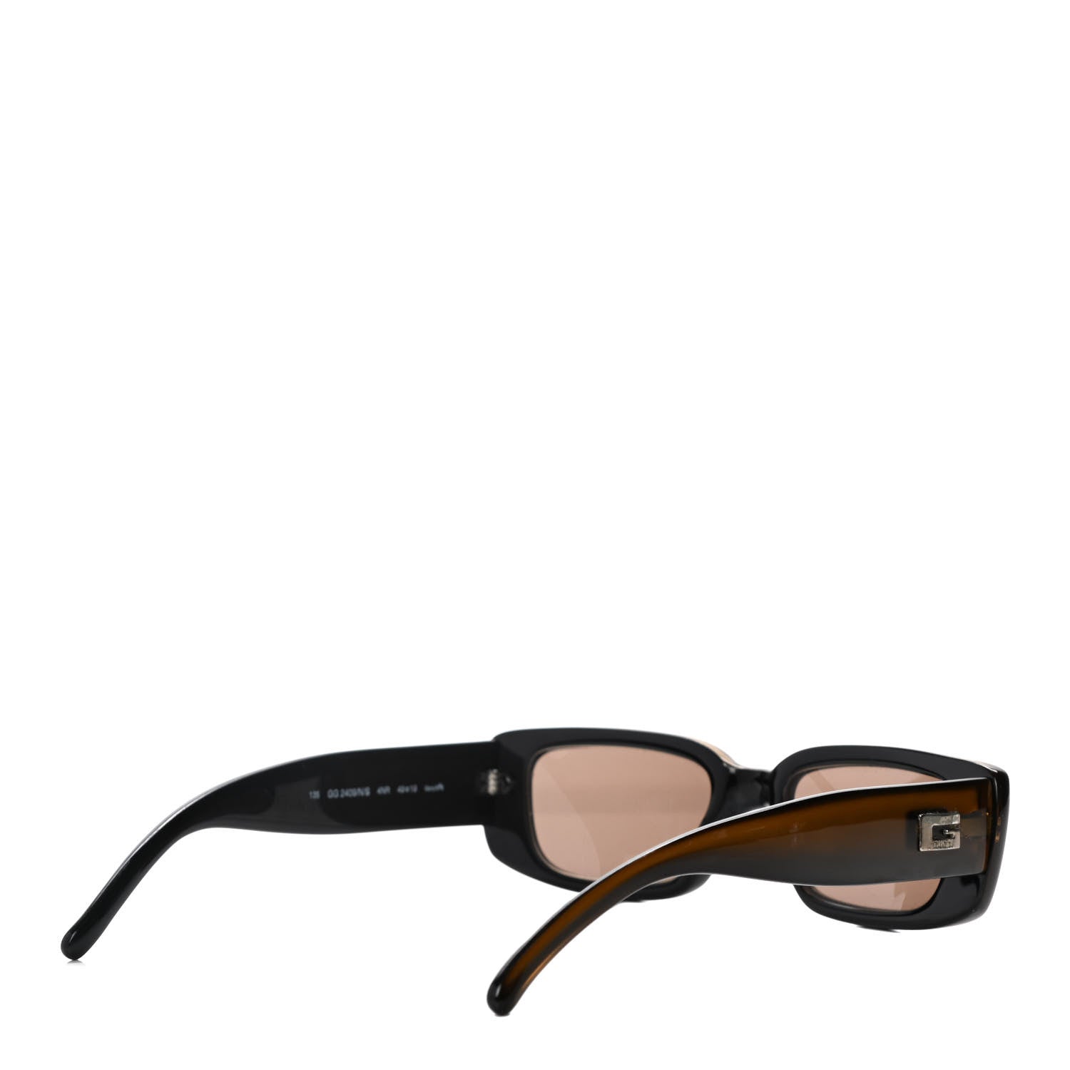 Gucci Acetate Rectangular Sunglasses GG2409NS Brown 4 of 7